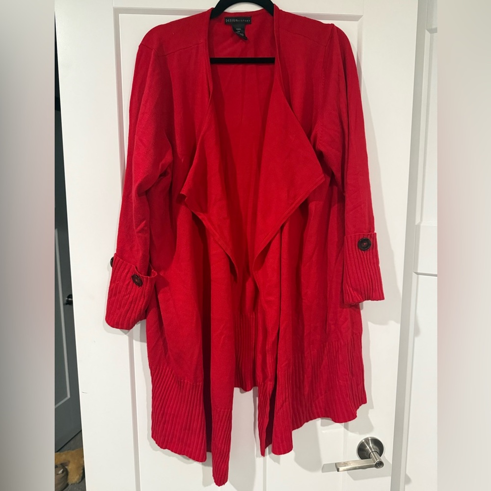 Design History Vibrant Red Knitwear